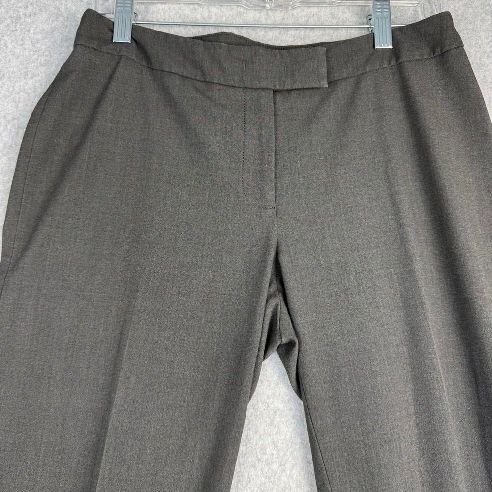 Anne Klein Womens 4 Gray Straight Leg Dress Pants Career Office Trousers
